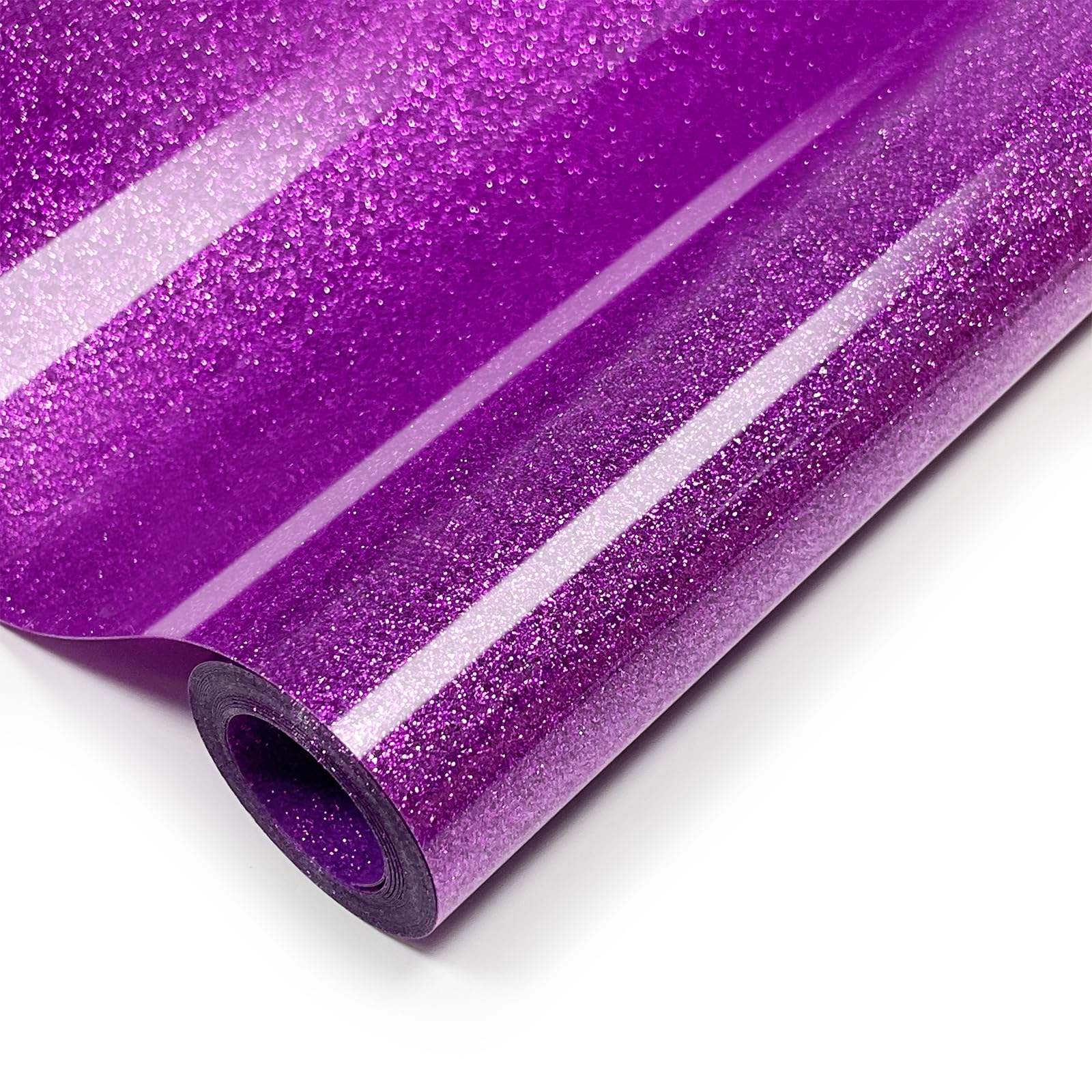 Glitter Iron On 12in X 8ft (Purple), HTV Heat Transfer Vinyl