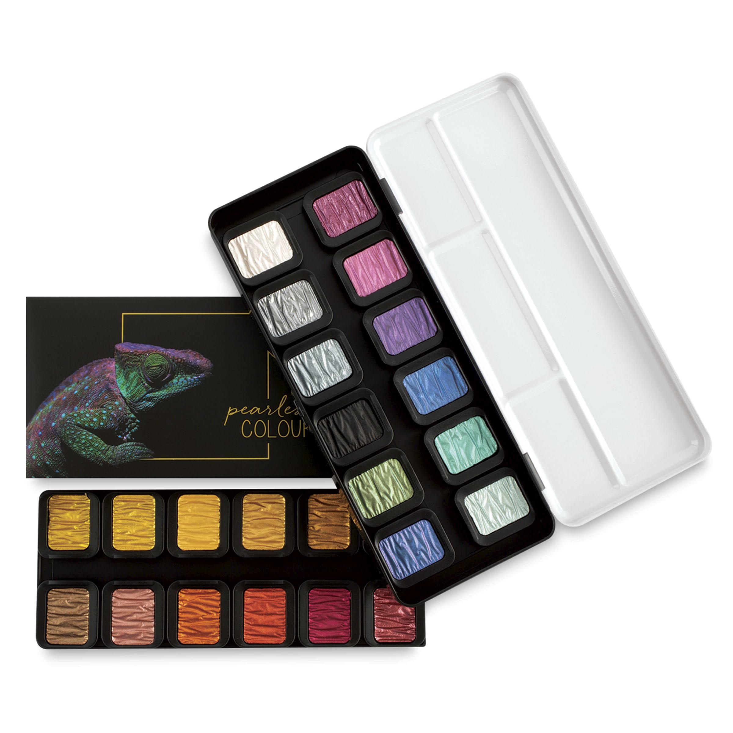 Amazon.com: Finetec Artist Mica Watercolor - Pearlescent Set of 24