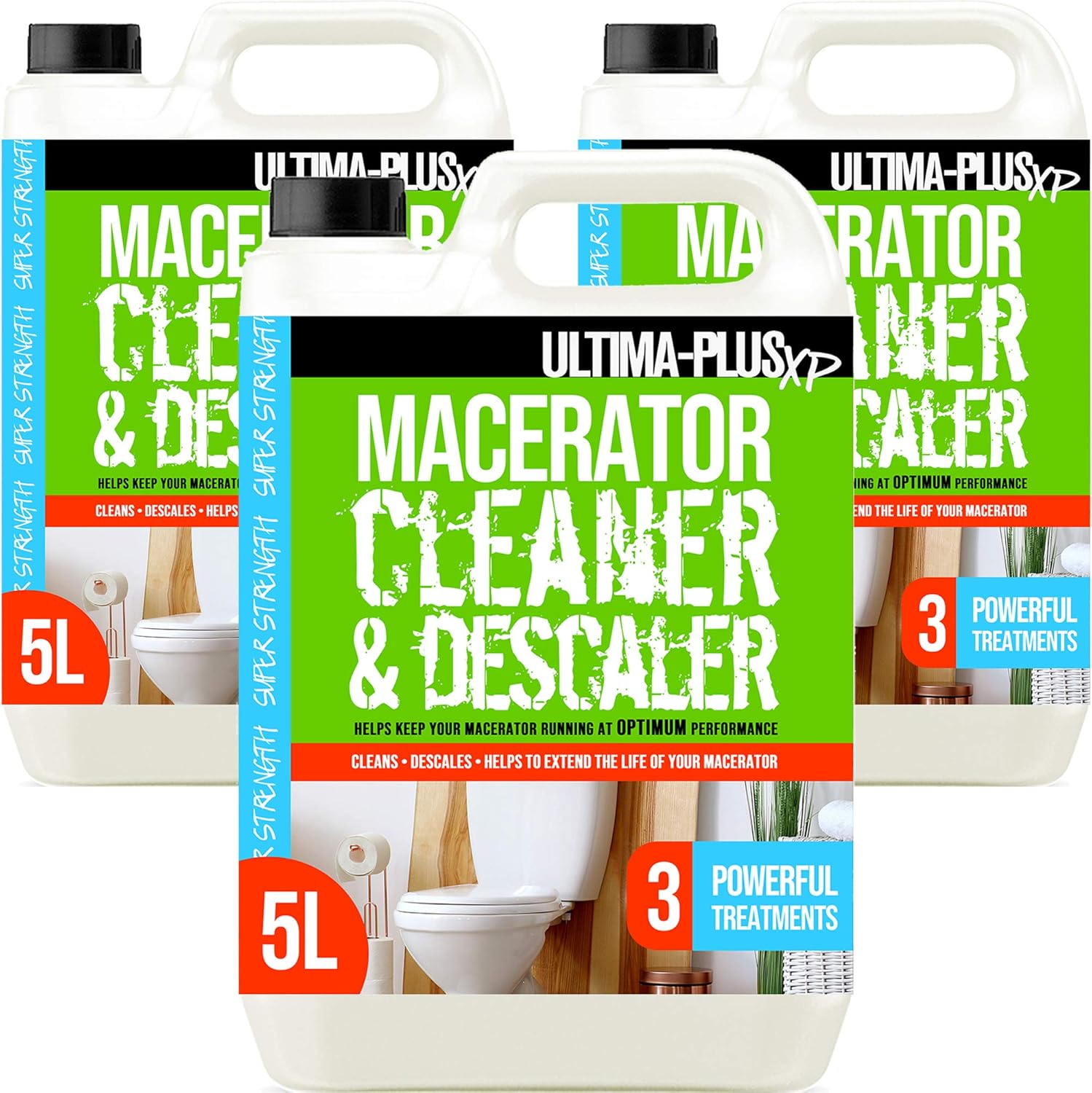 UltimaPlus XP Toilet Macerator Cleaner and Descaler Deeply Cleans