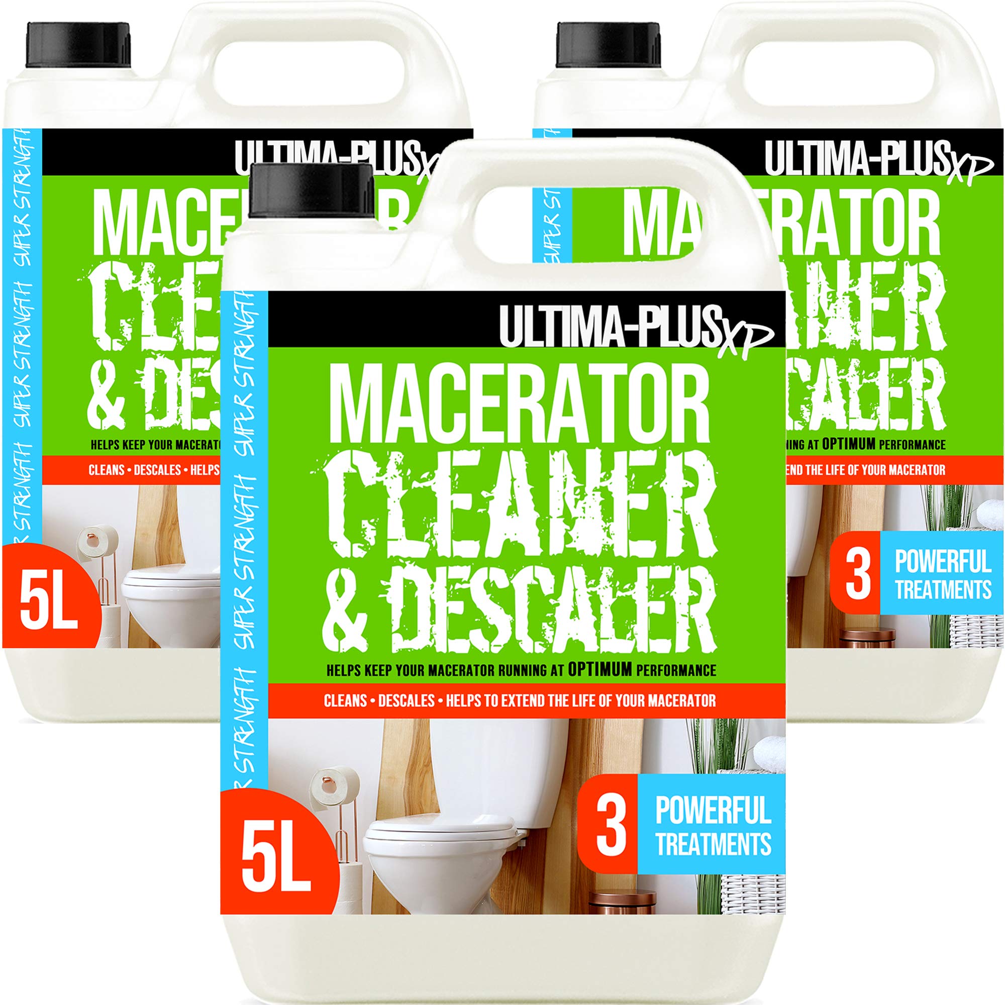 ULTIMA-PLUS XPToilet Macerator Cleaner and Descaler - Deeply Cleans Toilet Macerators and Removes Limescale - Compatible With All Saniflo Pump Units, Toilets & Urinals (15 Litres)