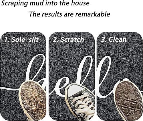 Miniatura 14 de Tapete de bienvenida al aire libre, tapete para puerta delantera para entrada exterior, tapete de entrada al aire libre/interior, alfombras