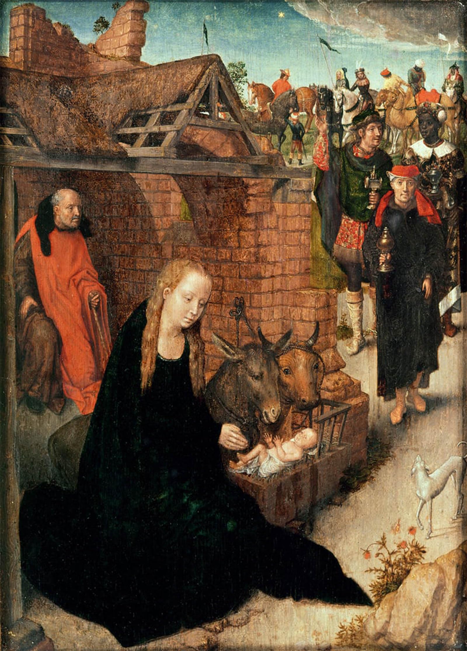 POSTERIIk Famous Print Pop Art Wall Art Graffiti the Nativity by Hans Memling Art Prints for Home Decor 60x90cm