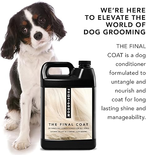 Miniatura 6 de Pride and Groom The Final Coat - Acondicionador para perros - Formulado con todos los ingredientes naturales para desenredar y nutrir cualquier