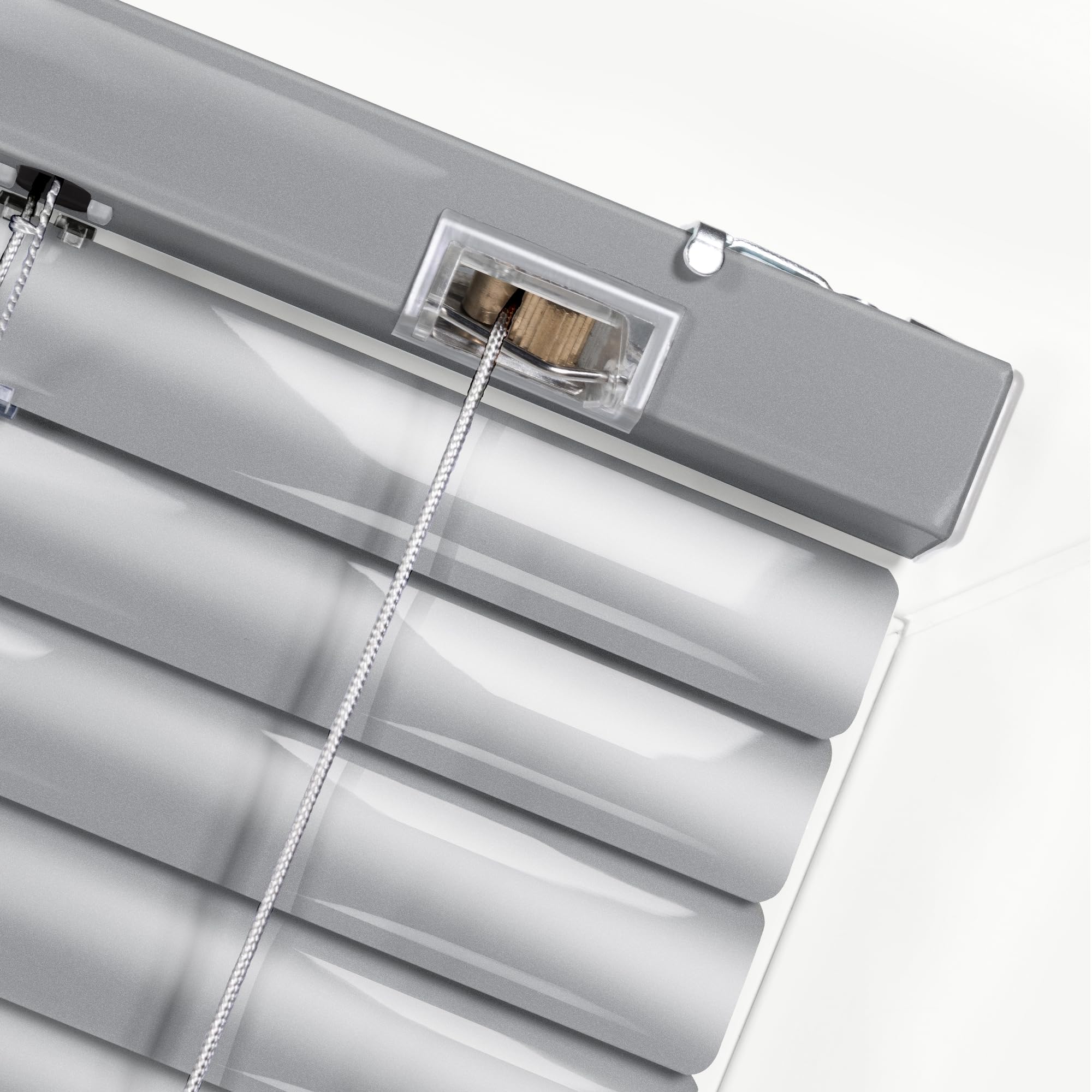 Persiana Veneciana de Aluminio SONELLO de Interior 65cm x 100cm Plateado Persiana de Aluminio Klemmfix sin taladrar: protección Visual, antideslumbrante, contra la luz y Solar para Ventanas y Puertas