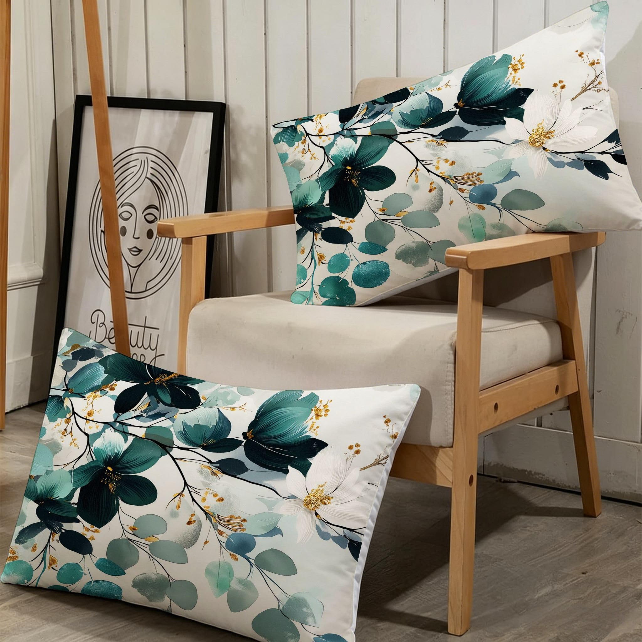 Copripiumino Matrimoniale Foglie Verdi 260x240, ZE3042