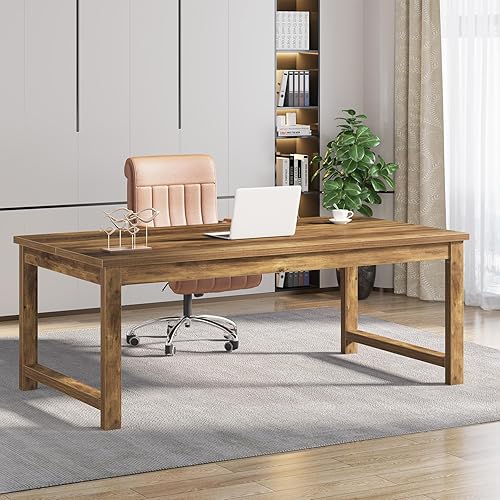 Miniatura 17 de Tribesigns Escritorio Moderno para Computadora, Escritorio de Oficina Grande de 63 Pulgadas, Mesa de Computadora, Escritorio de Estudio y Escritura,