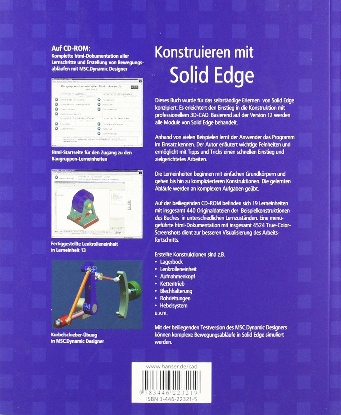 Konstruieren mit Solid Edge: Der schnelle Einstieg in 3D-CAD