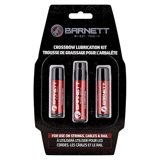 Barnett Crossbow Rail and Lubrication Wax Combo Kit for Strings, Cables, Rail, 1 Rail Lube, 2 Lubewax