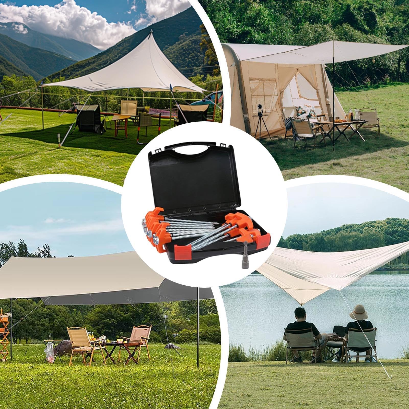 Estacas Para Camping 10 Piezas De Piquetas Para Toldo