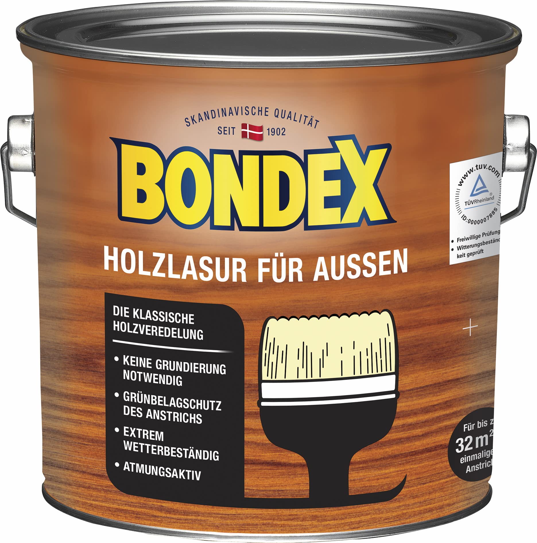 Bondex Holzlasur für Aussen rio palisander 2,5L Holzschutzlasur Holz Lasur