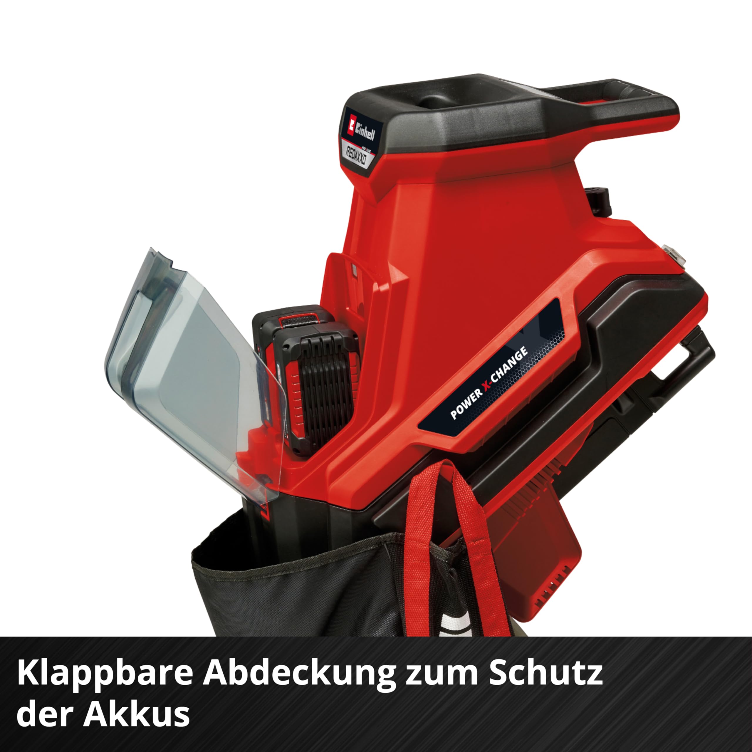 Einhell REDAXXO 36/25 Akku-Messerhäcksler 36 V 25 mm 3 Wendemesser Stahl 55 L Fangsack