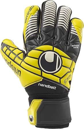 Uhlsport Eliminator Aquasoft Guanti Da Portiere Unisex - Lattice Naturale Con Tecnologia Aquasoft - Taglio Classico