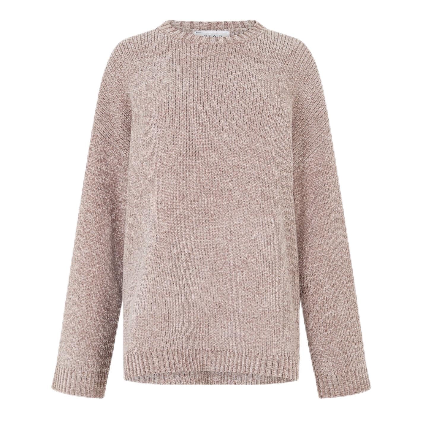 Jack Wills Womens Chenille Jumpers Taupe 14