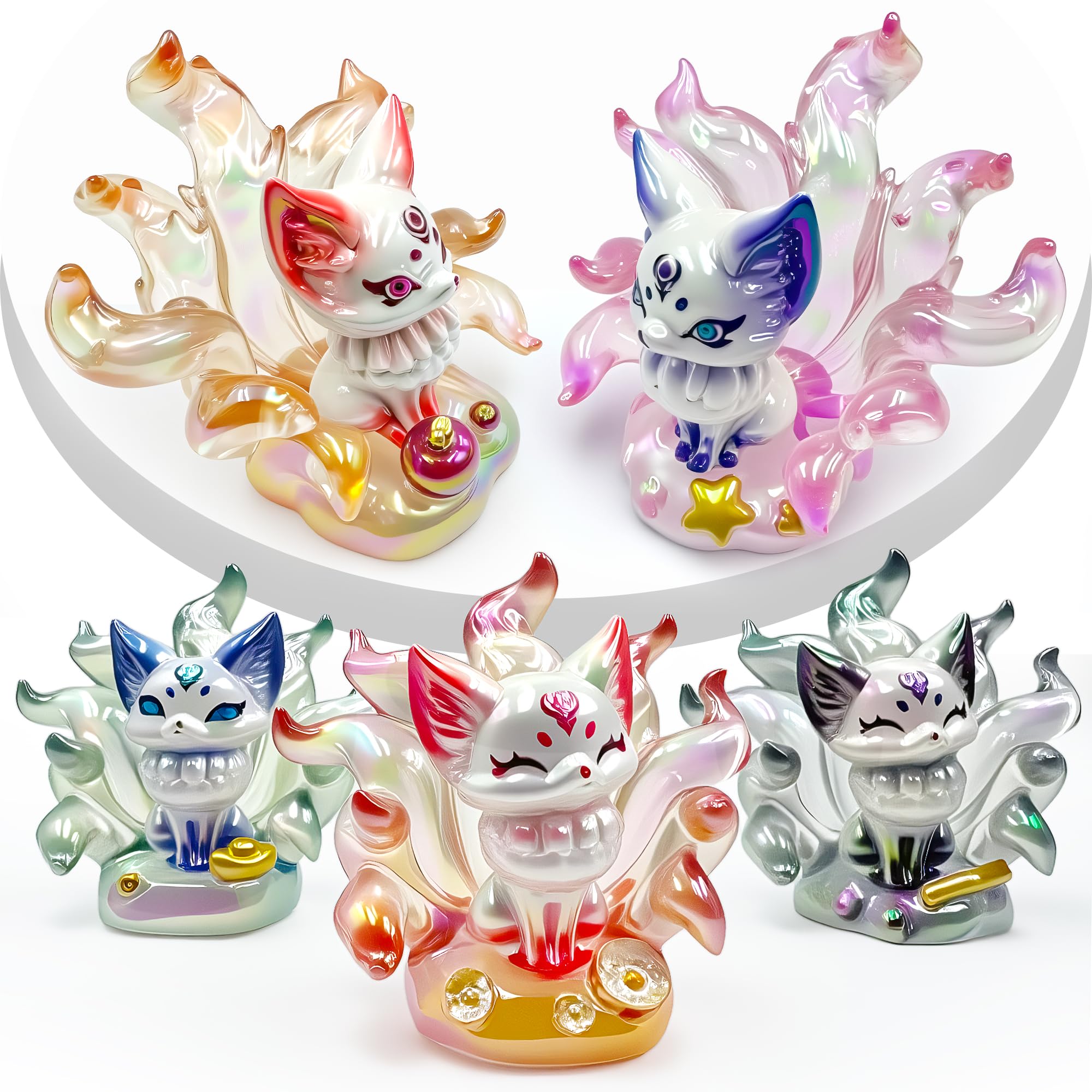 Amazon.co.jp: Zaleny 九尾キツネ ブラインドボックス キツネ