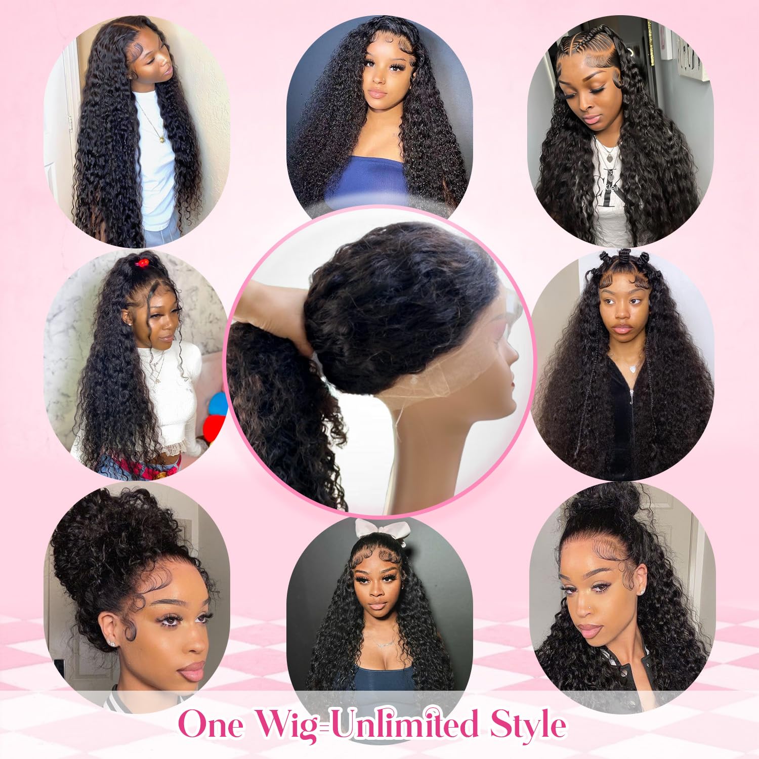 24 Inch 360 Lace Front Wig Human Hair Glueless Pre Plucked 180 Density SUNRYERC 24 Inch Body Wave Lace Front Wig | 180% Density  main image 2