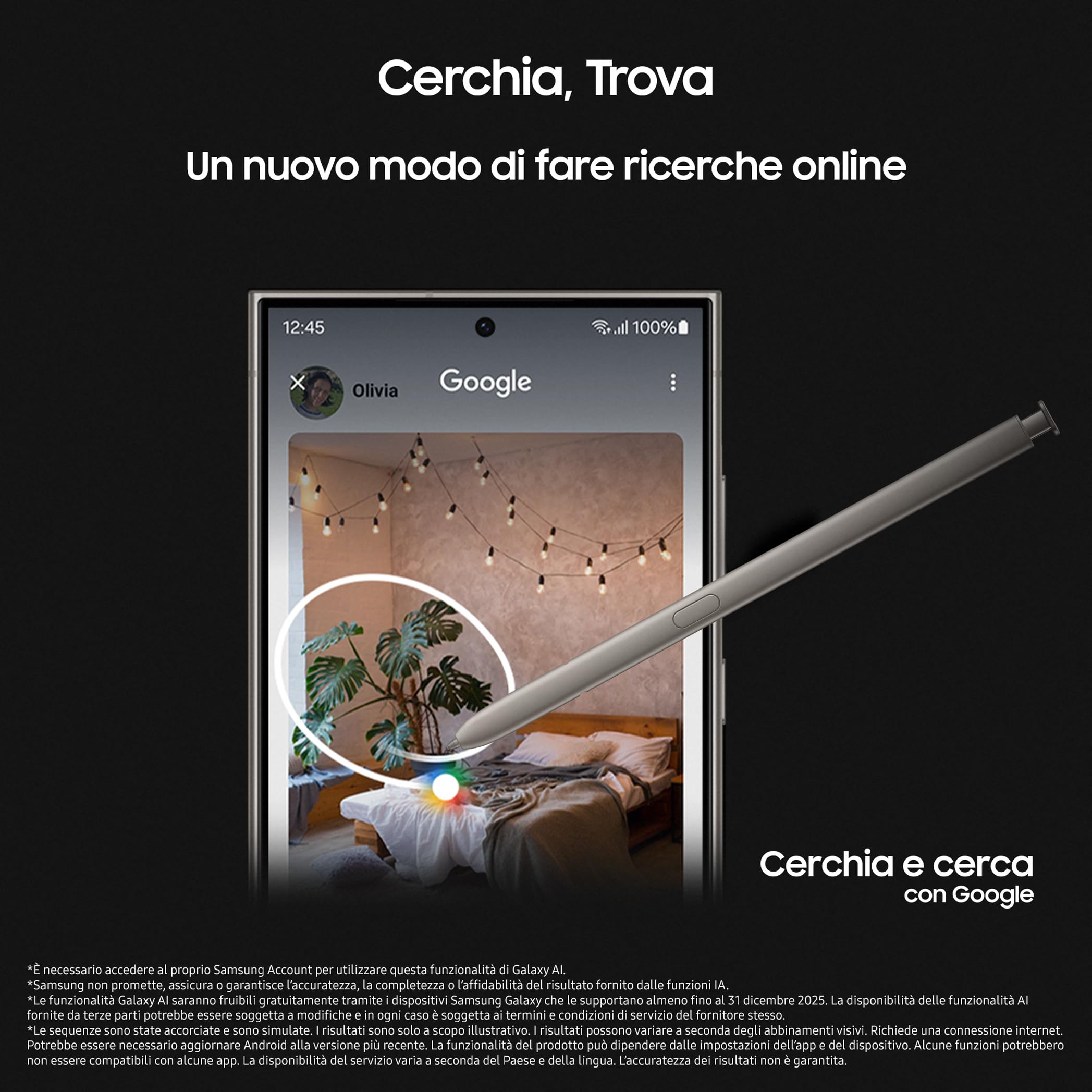 Samsung Galaxy S24 Ultra Smartphone AI, Caricatore incluso, Display 6.8'' QHD+ Dynamic AMOLED 2X, Fotocamera 200MP, RAM 12GB, 512GB, 5.000 mAh, Titanium Violet [Versione italiana]