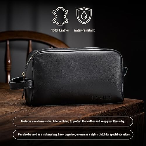 Miniatura 3 de Awesometik Geniune - Bolsa de viaje para hombre, organizador de artículos de aseo personal, neceser para hombres, artículos esenciales de viaje, kit