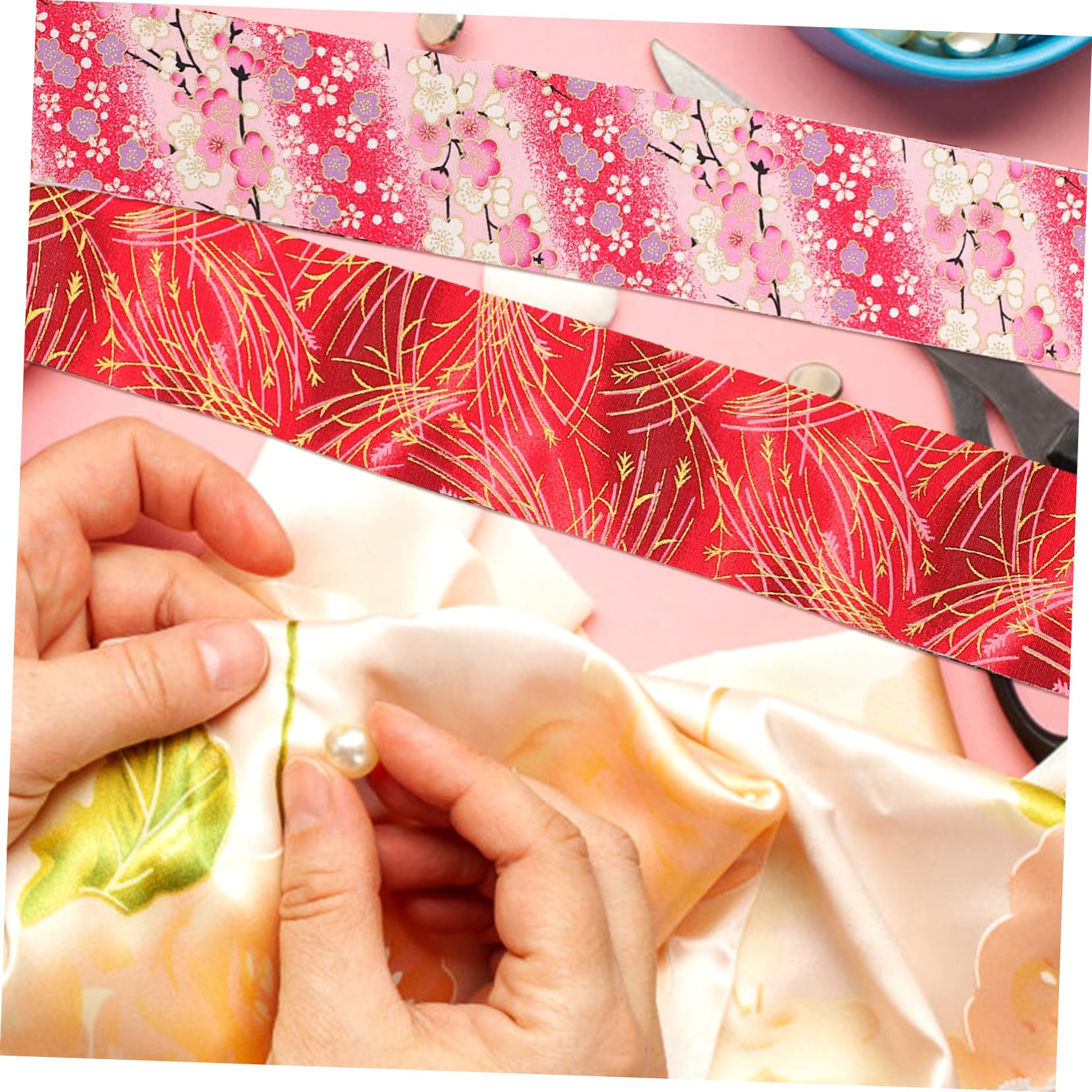 40blätter Baumwollstoff Patchwork Blumenmuster Steppstoff zum Nähen Stoffstreifen für Quilten und DIY-projekte
