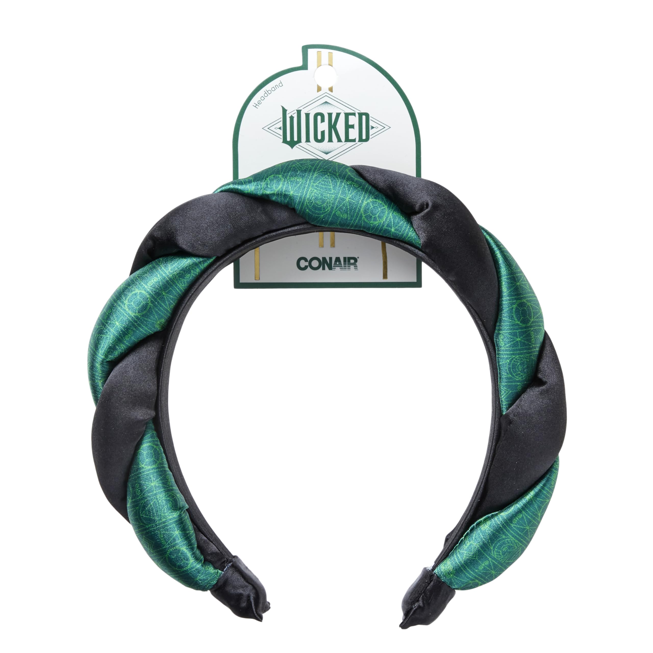 Wicked Elphaba Satin Twisted Spa Headband Makeup Headband Spa Headband CONAIR Amazon.com : Wicked 2 Elphaba Green Satin Twisted Spa bubble  main image 4
