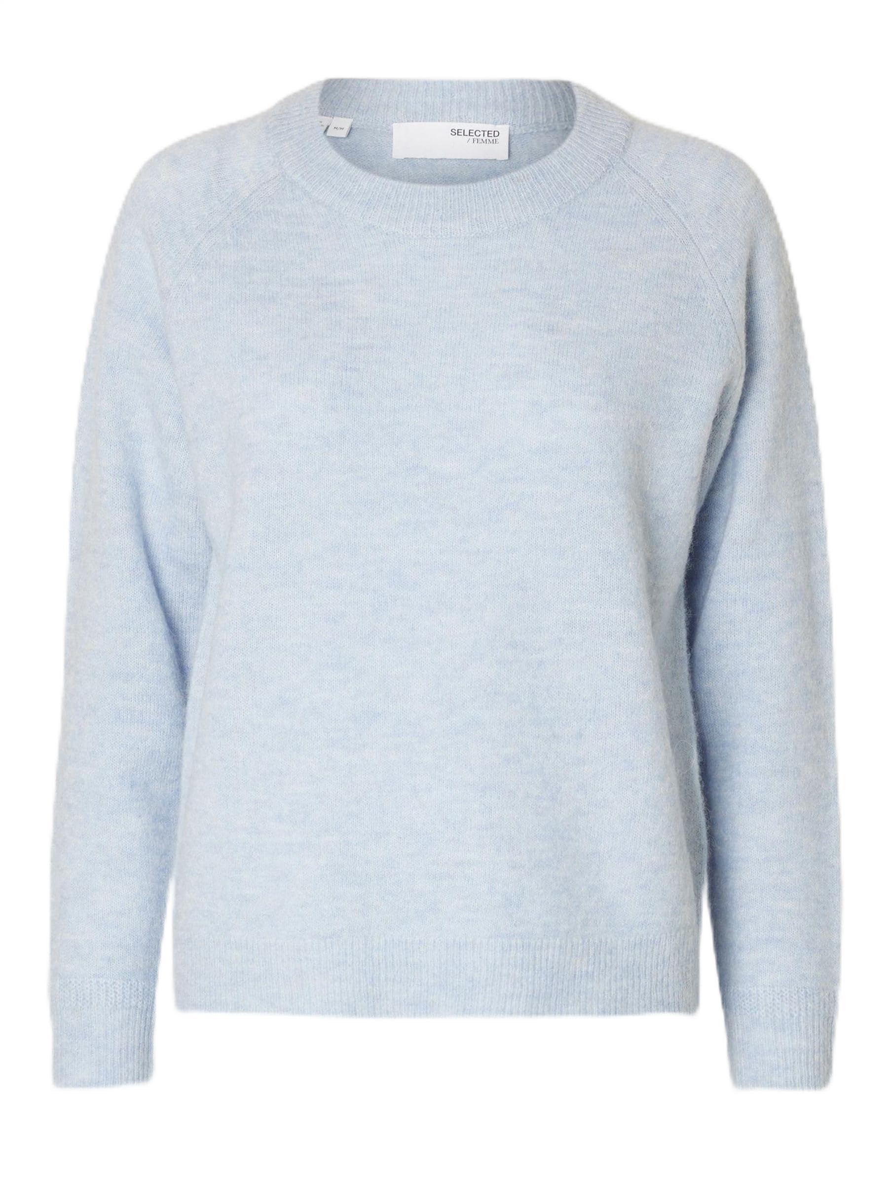 SELECTED FEMME Jumper Wool Blend Cashmere Blue 1, L