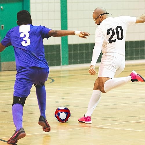 Miniatura 8 de Futsal Ball,Futsal Soccer Ball,Great for Indoor or Outdoor,Low Bounce Size 4 for Training,Playing,Games