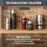 Thermos King Acier inoxydable 16 Ounce Mug Voyage, Matte Green