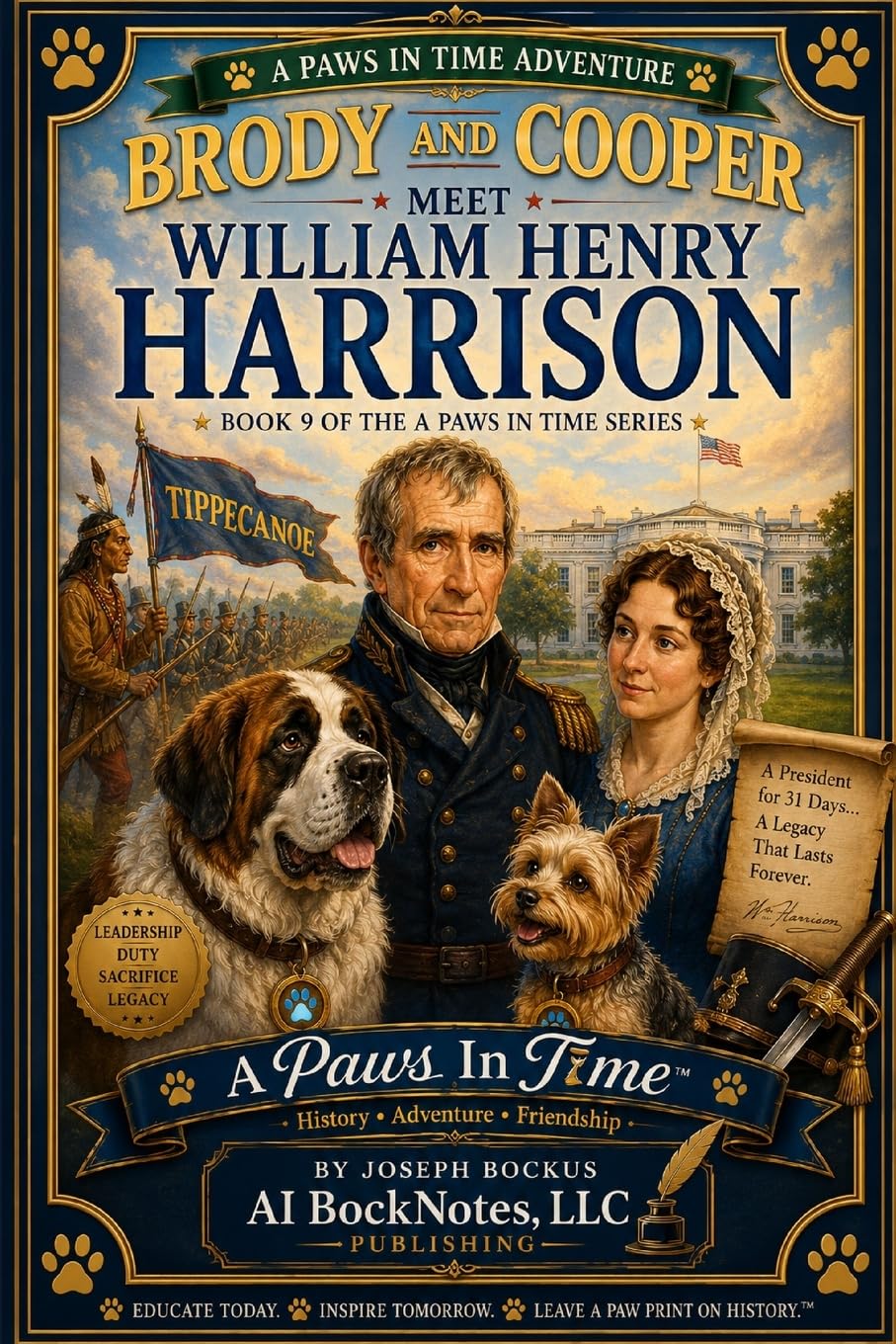 A Paws In Time: Brody and Cooper Meet William Henry Harrison: 9 (A Paws in Time: Brody and Cooper Meet The Presidents)