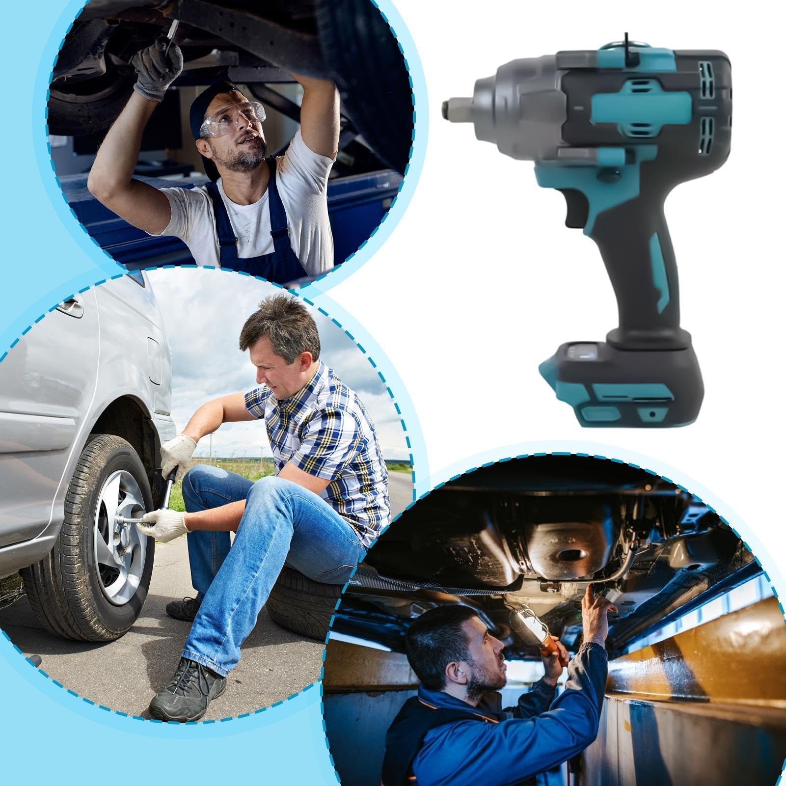 Piccola Chiave Dinamometrica Avvitatore A Impulsi Elettrico Senza Spazzole | Chiave Dinamometrica A Impulsi Per Casa Officina Settore Automotive Meccanici Elettricisti Ed