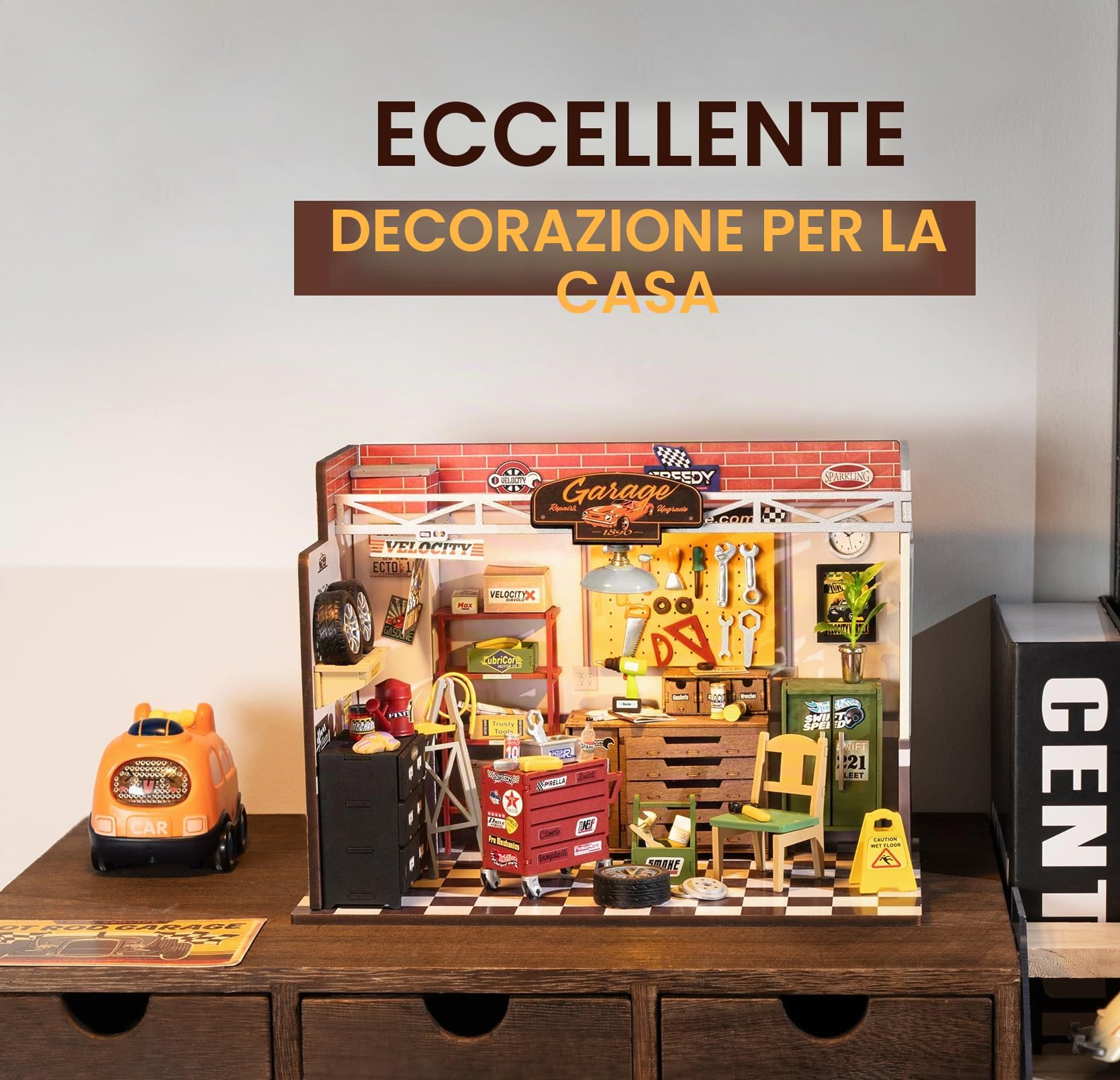 ROBOTIME ROBOTIME Kit fai da te in miniatura, casa delle bambole in legno, kit di costruzione con LED per adulti e bambini, regalo di compleanno per vacanze