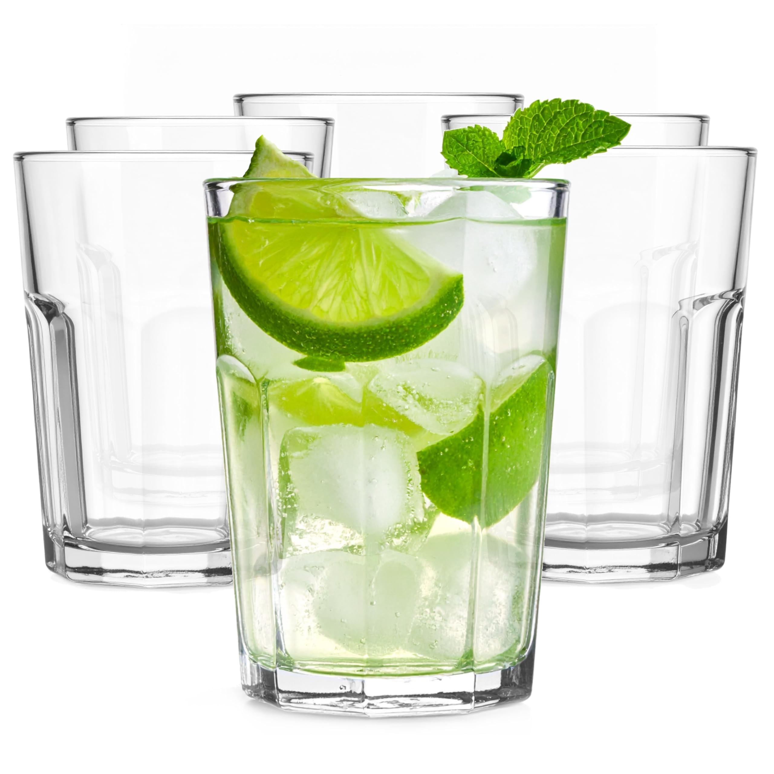 Glasmark KROSNO 1992 Glass Water Glass 350 ml Robust Dishwasher Safe High Gloss Transparent