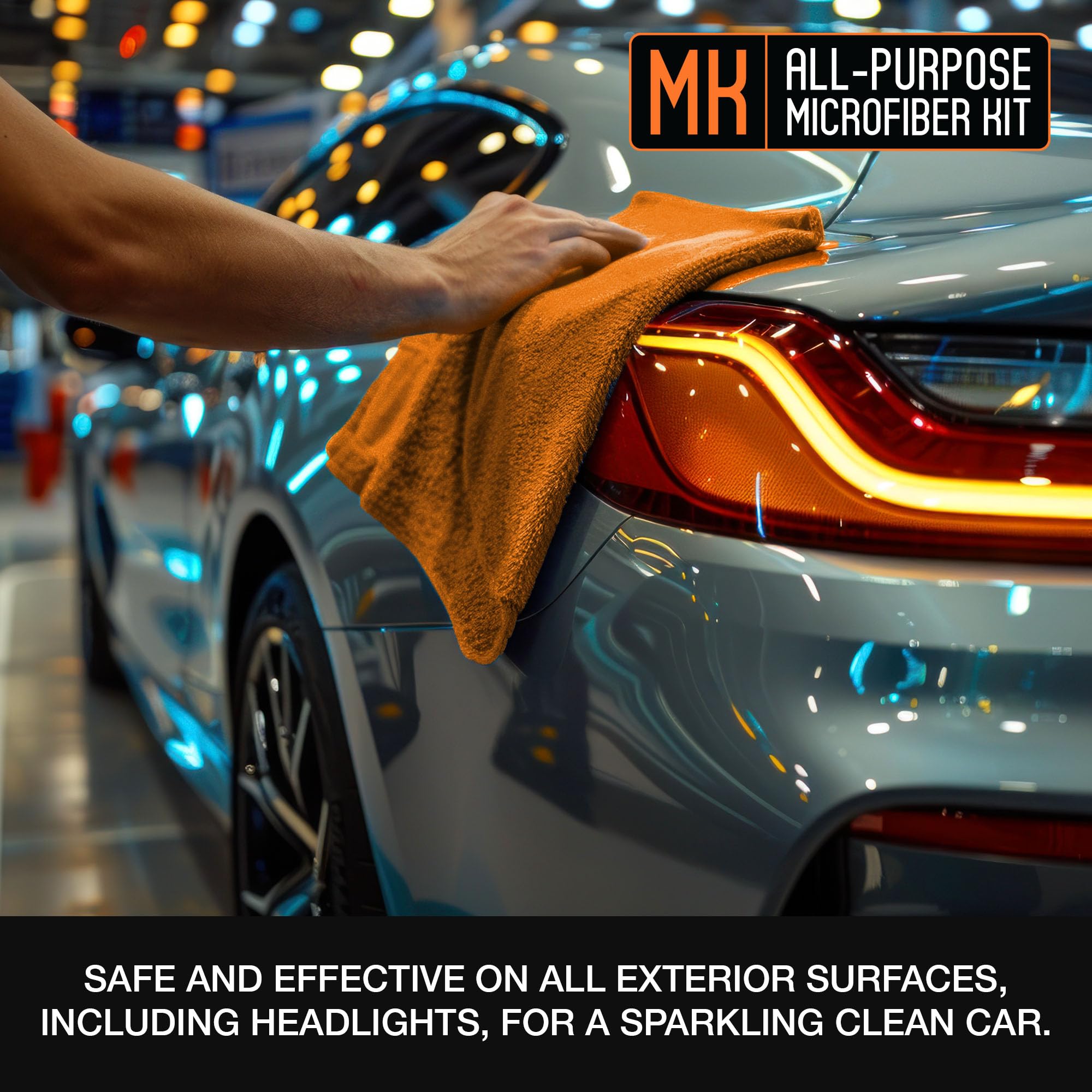 Suds Lab Premium Microfiber Towels for Car Detailing Cleaning Washing Polishing - 16x16 Ultra-Soft Edgeless Scratch-Free Cloth Dual-Weave — view 7