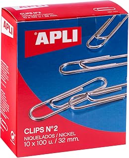 APLI 19659 - Packung mit verzinkten Clips Nr. 2 32 mm - 1000 Stück