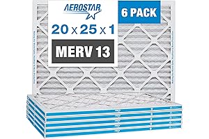 Aerostar 20x25x1 MERV 13 Pleated Air Filter