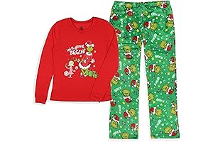 Dr. Seuss Women's GRINCH Holiday Pajama Set