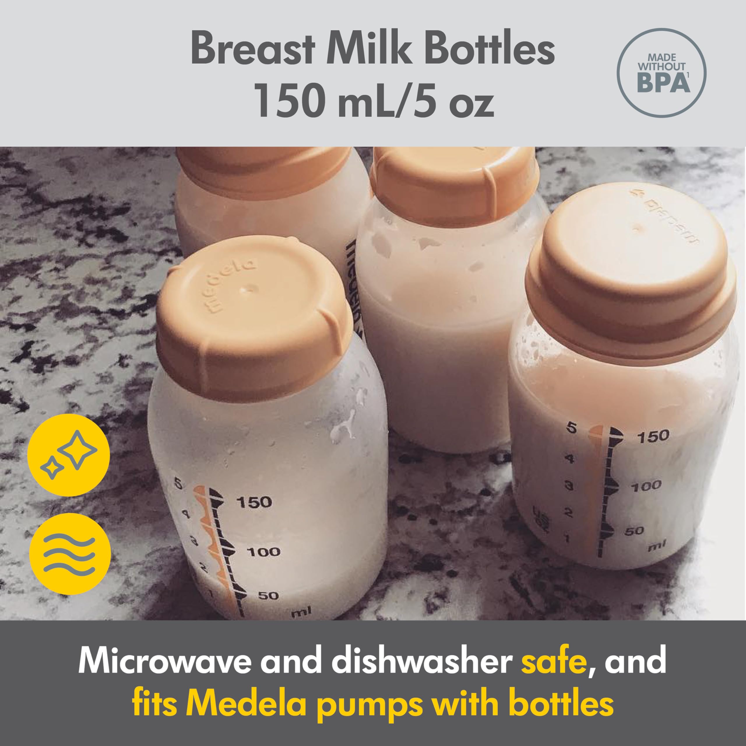 Medela Geschenkset zur Aufbewahrung von Muttermilch und Kühler, BPA-frei, mit Flaschen, Aufbewahrungstaschen, Sterilisierungsbeuteln für die Mikrowelle und Kühltasche mit Beutel
