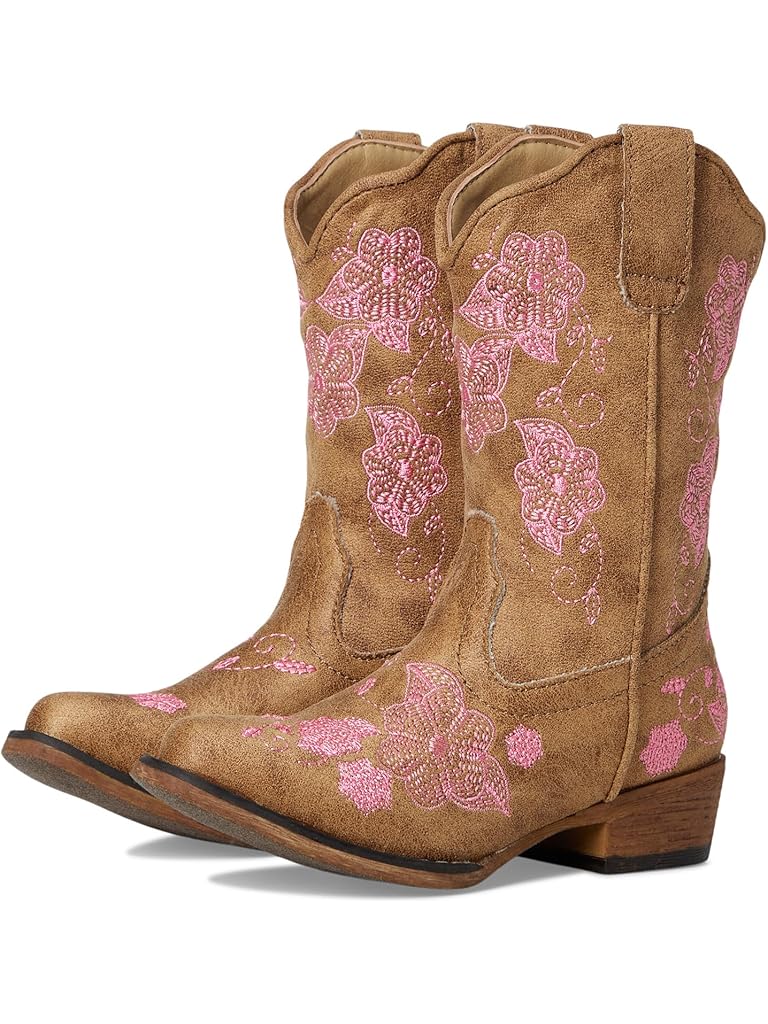 Tan Roper Riley Flowers (Toddler/Little Kid)