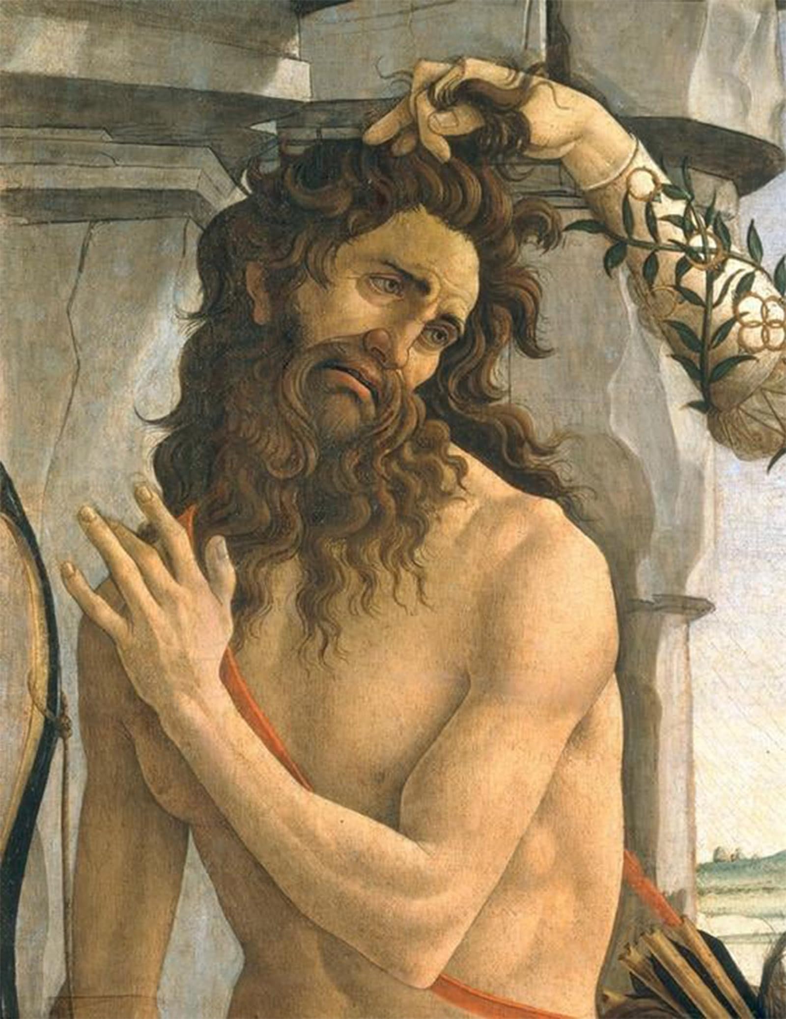 POSTERIIk Vintage Art Print Images Pictures Print Cross by Sandro Botticelli Modern Colour Posters for Office Home Decor 60x90cm