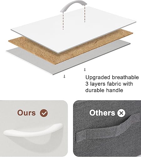 Miniatura 8 de Crestlive Products Cómoda para dormitorio con 6 cajones, cómoda alta, muebles de dormitorio blancos, unidad organizadora de almacenamiento con