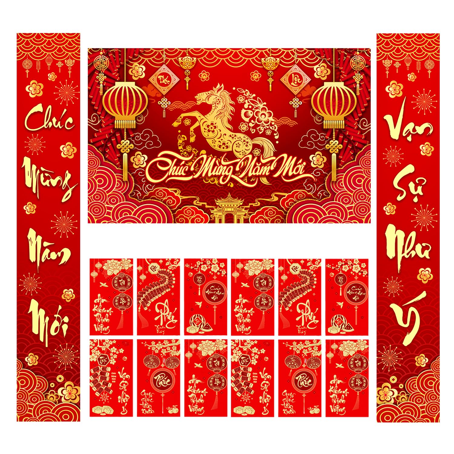Locker.Ink | Elevate Your Festive Decor with These Lunar New Year Essentials TET Banner Set