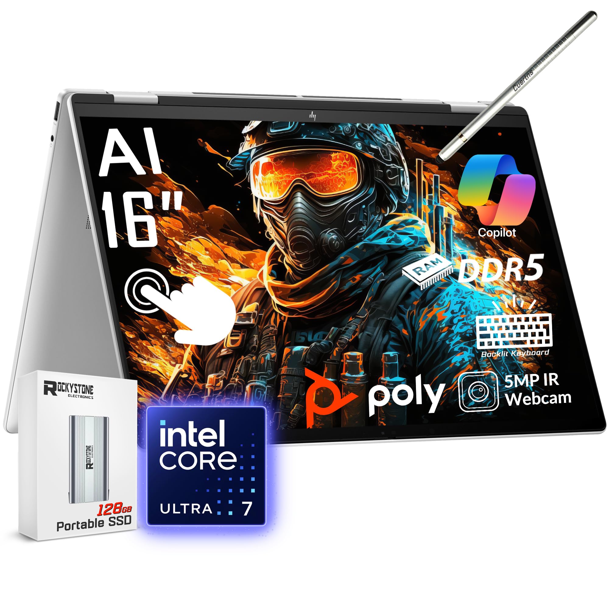 HP Envy x360 2-in-1 Laptop 2024, 16