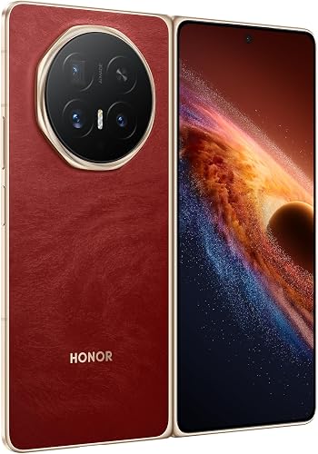 HONOR Magic V6 5G (PNM-N49) 512GB Storage 16GB RAM Factory Unlocked Android 16 Foldable Smartphone (Red) - 3