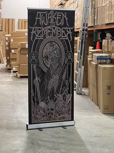 Miniatura 7 de Soporte retráctil personalizado para pancartas de 31½ x 72 pulgadas. Fabricado en Estados Unidos... Impresión UV de 1 a 2 días con tela sin rizos,