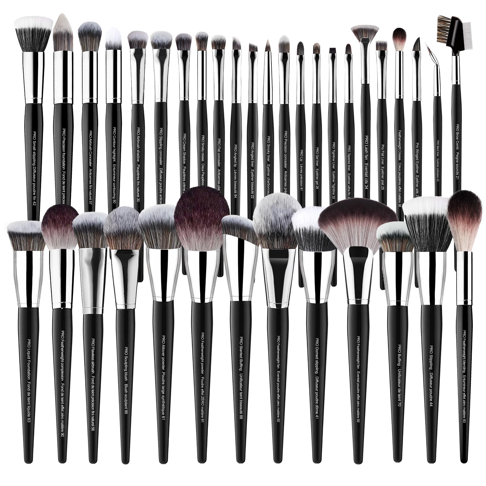 Bueart Design 36Pcs PRO Grade Makeup Brush Set with Super Holder for discerning beauty enthusiasts professionals Makeup Artist