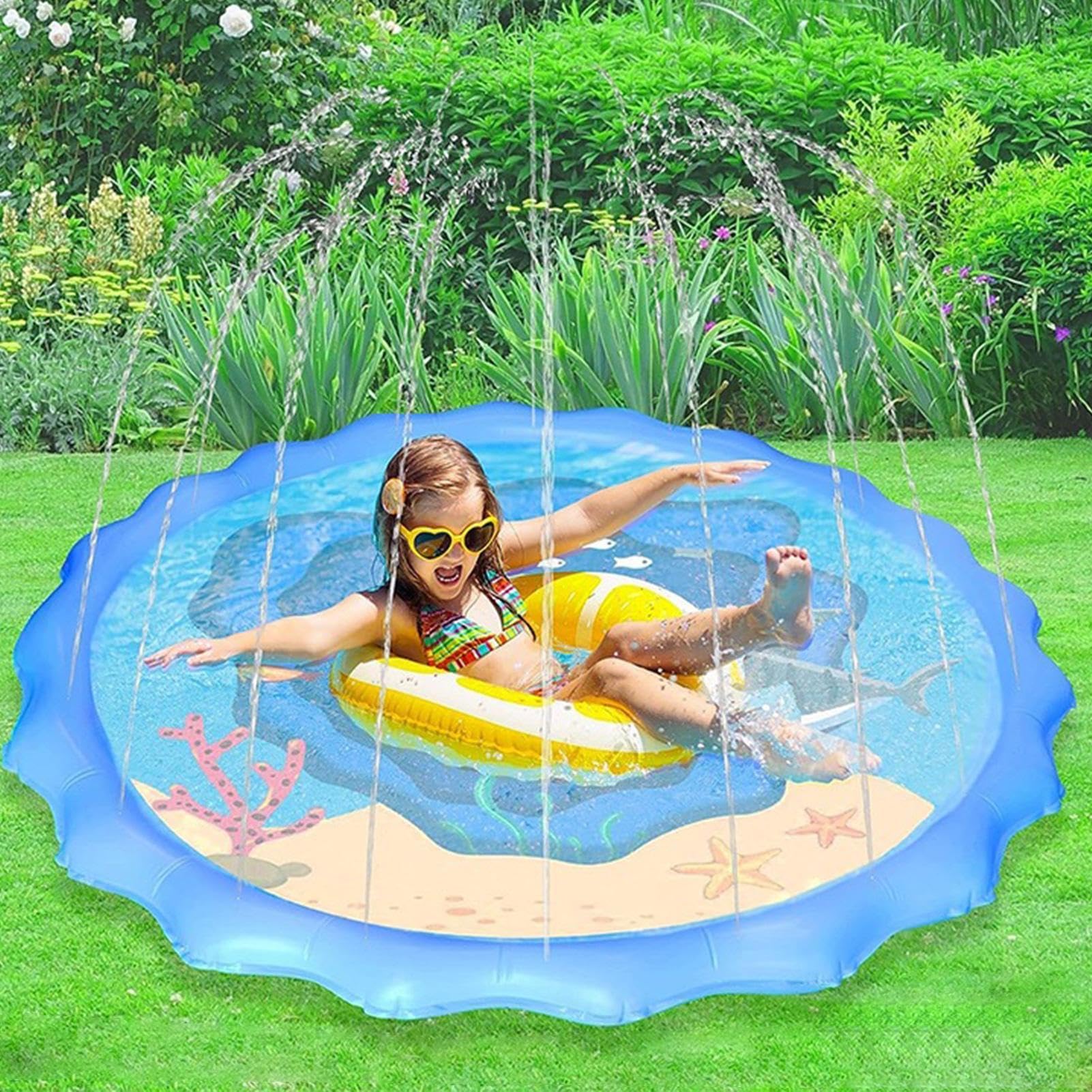Zraszacze Dla Dzieci Do Ogrodu I Na Podwórko Mata Spryskująca 170 cm z | Zabawka zraszająca wodna Plaża, Park, Basen, Podwórko, Trawnik, Patio, Ogród, Na Świeżym