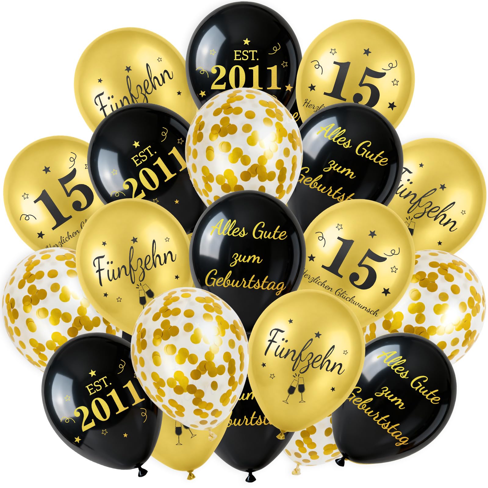 36 Stück Deko 18.Geburtstag, Luftballons Ballons Latex, Happy Birthday Deko 18 Junge Mädchen, Salbeigrüne Gold,Alles Gute zum Geburtstag Geburtstagsdeko