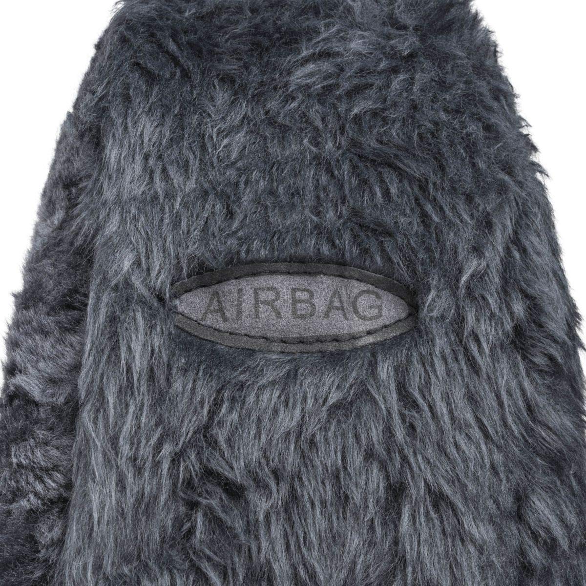 Torrex® Lammfell-Sitzbezug - kein Patchwork - Vollbezug mit allgemeiner Betriebserlaubnis (ABE) Universalgröße (Farbe Anthrazit)