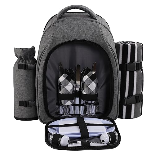 apollo walker Picnic Backpack Bag for 2 Person with Cooler