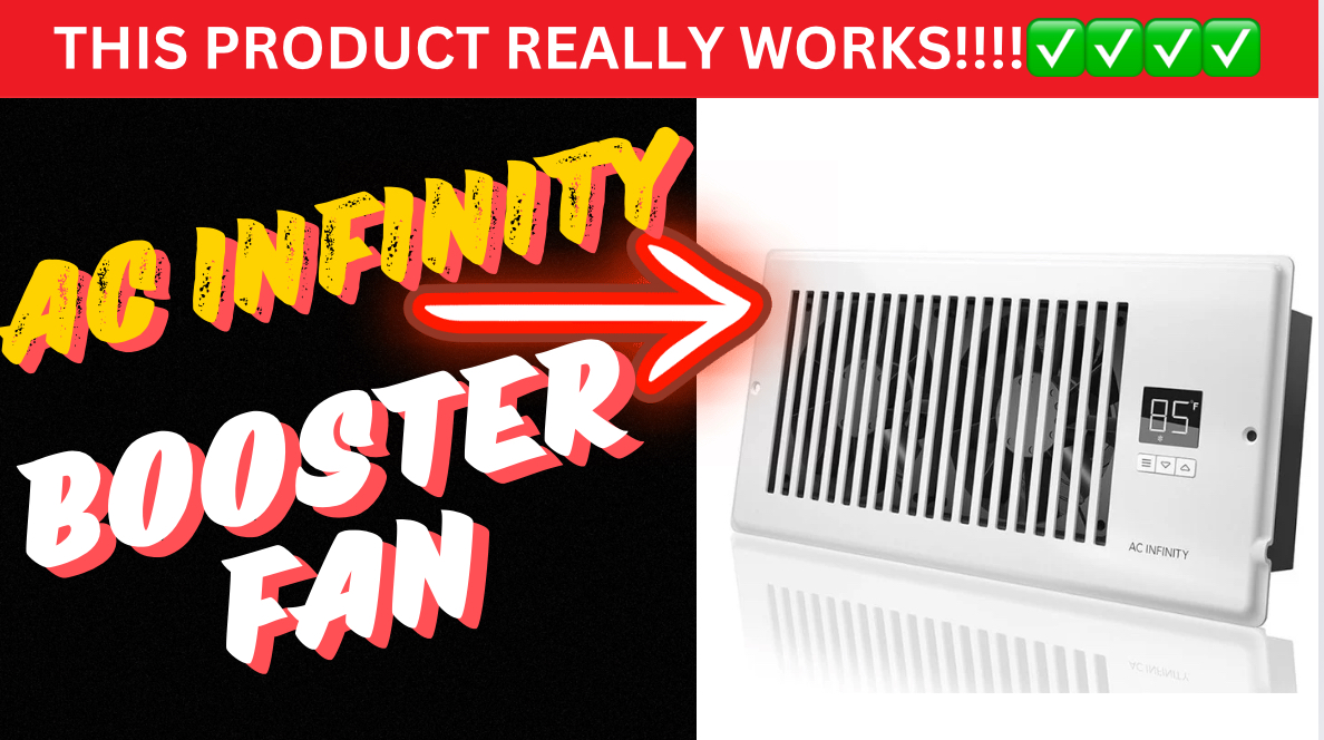 Watch AC Infinity AIRTAP T4, Quiet Register Booster Fan on Amazon Live
