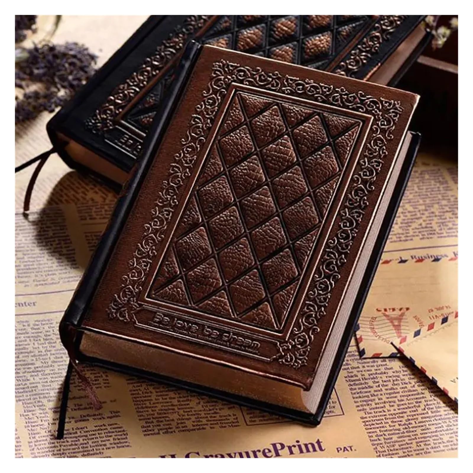 Cuaderno diario vintage con tapa dura de cuero for estudiantes, cuaderno de bocetos, cuaderno de notas, diario de viaje, cuadernos de escritura para Mujeres y Hombres(Bronze)