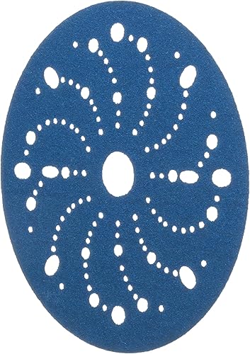 Miniatura 4 de 9.8 ft 3M-36172 Hookit Disco Abrasivo Azul Multi-agujero, 6, grado 80